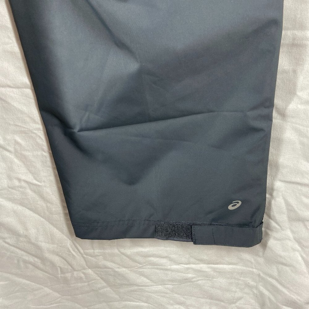 ASICS Mens Dark Gray Waterproof Reflective Pants - Picture 3 of 11